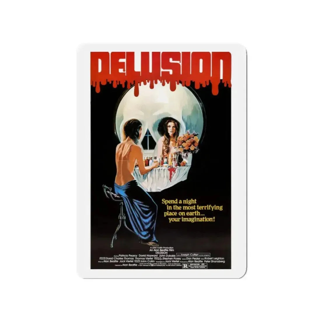 DELUSION (THE HOUSE WHERE DEATH LIVES) 1980 Movie Poster - Refrigerator Magnet - The Sticker Space