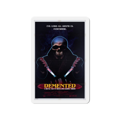 DEMENTED 1980 Movie Poster - Die-Cut Magnet-4" x 4"-The Sticker Space