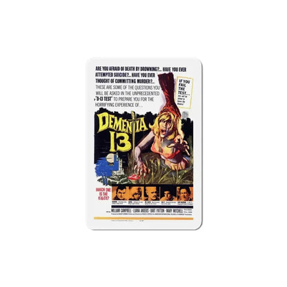 Dementia 13 1963 Movie Poster Refrigerator Magnet 6 Inch - The Sticker Space