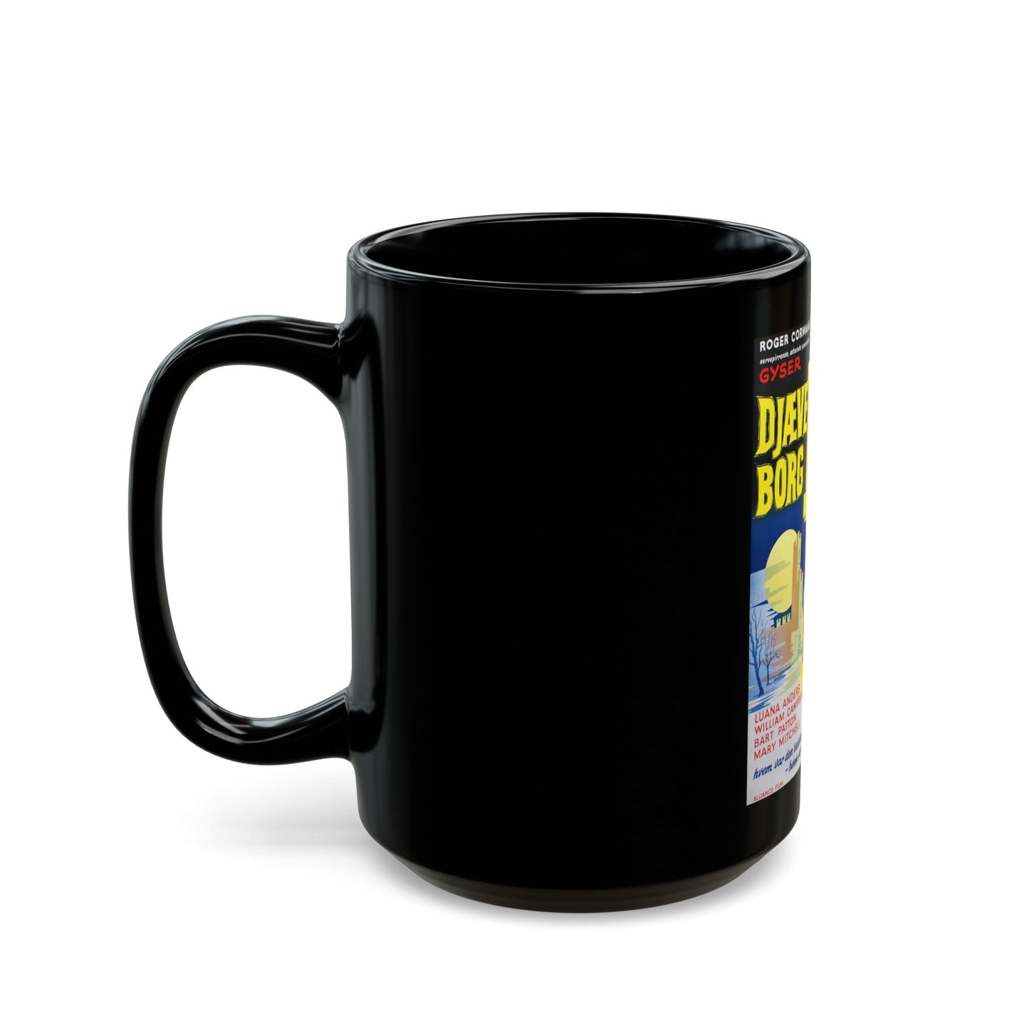 DEMENTIA 13 (DANISH) 1963 Movie Poster - Black Coffee Mug-The Sticker Space