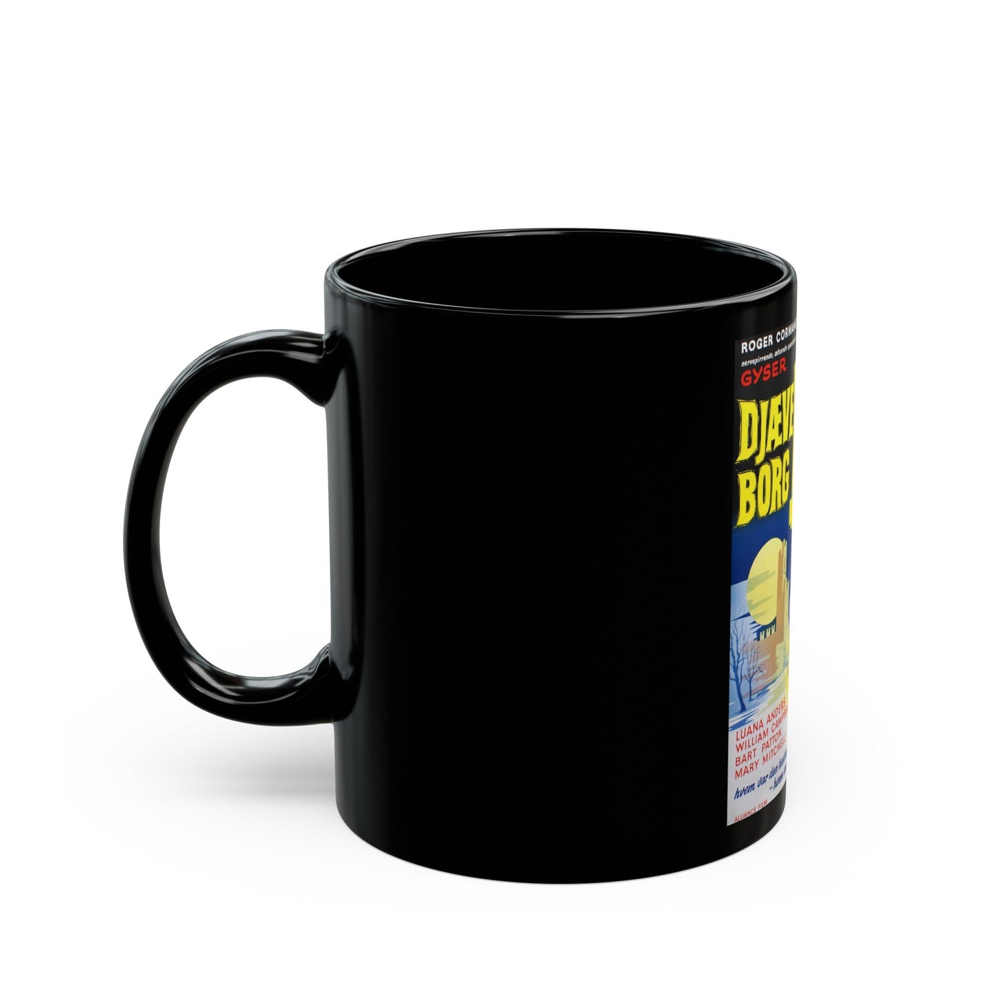 DEMENTIA 13 (DANISH) 1963 Movie Poster - Black Coffee Mug-The Sticker Space