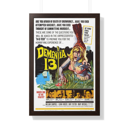 DEMENTIA 13 (THE HAUNTED AND THE HUNTED) 1963 - Framed Movie Poster-20" x 30"-The Sticker Space