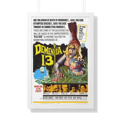 DEMENTIA 13 (THE HAUNTED AND THE HUNTED) 1963 - Framed Movie Poster-20" x 30"-The Sticker Space