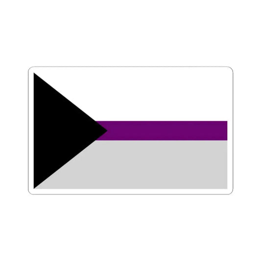 Demisexual Pride Pride Flag - STICKER Vinyl Kiss-Cut Decal 2 Inch White - The Sticker Space