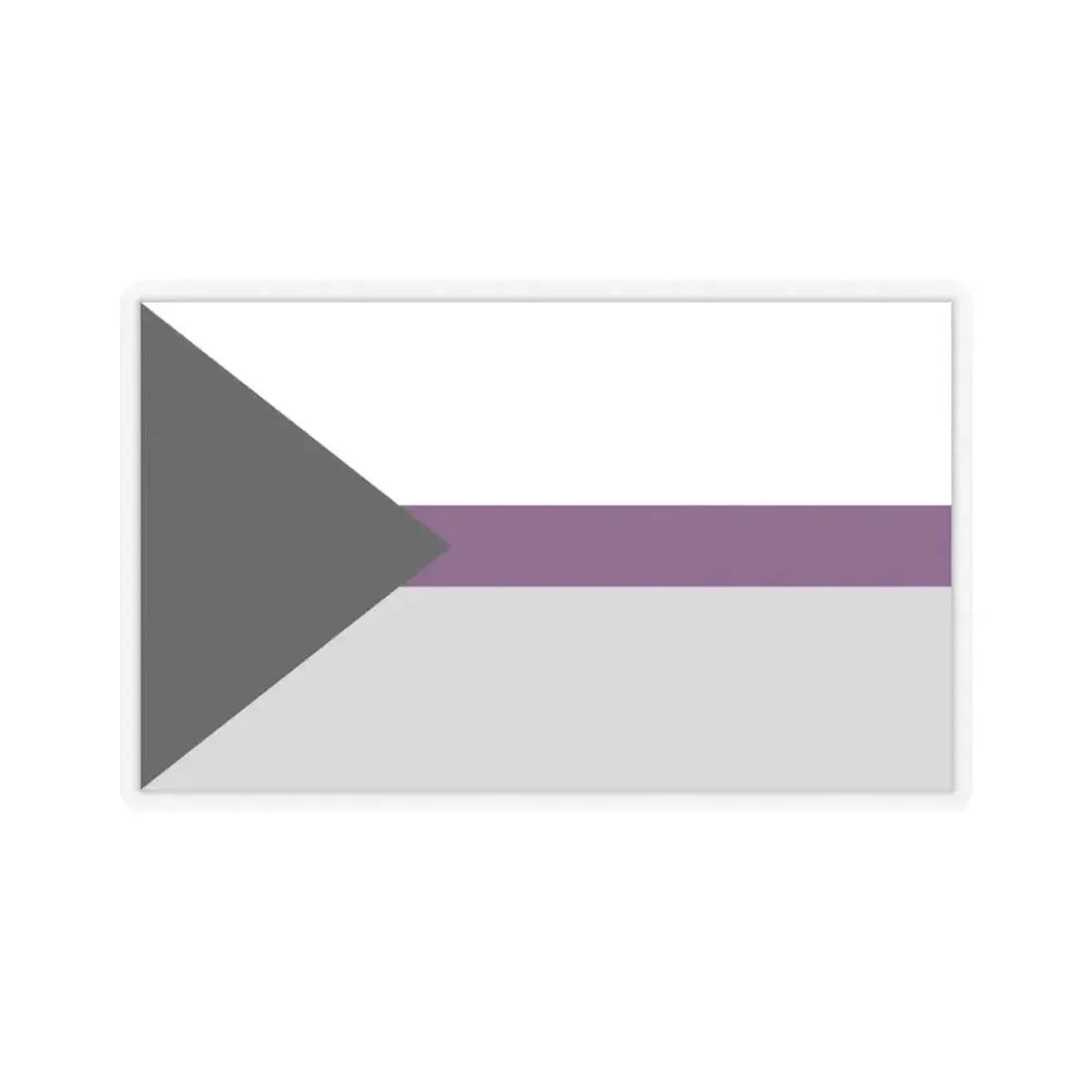 Demisexual Pride Pride Flag - STICKER Vinyl Kiss-Cut Decal 3 Inch Transparent - The Sticker Space