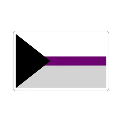 Demisexual Pride Pride Flag - STICKER Vinyl Kiss-Cut Decal 3 Inch White - The Sticker Space