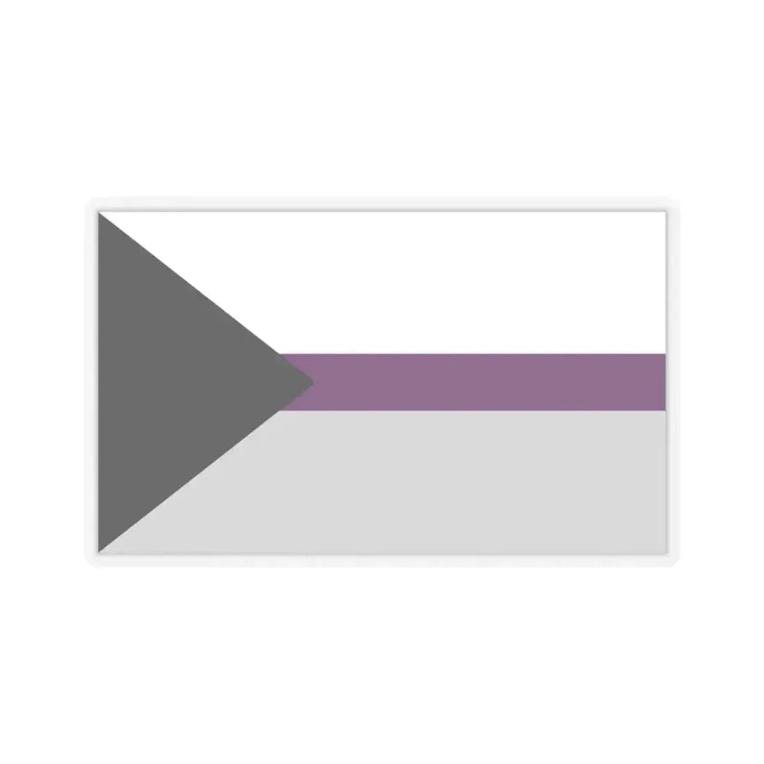 Demisexual Pride Pride Flag - STICKER Vinyl Kiss-Cut Decal 4 Inch Transparent - The Sticker Space