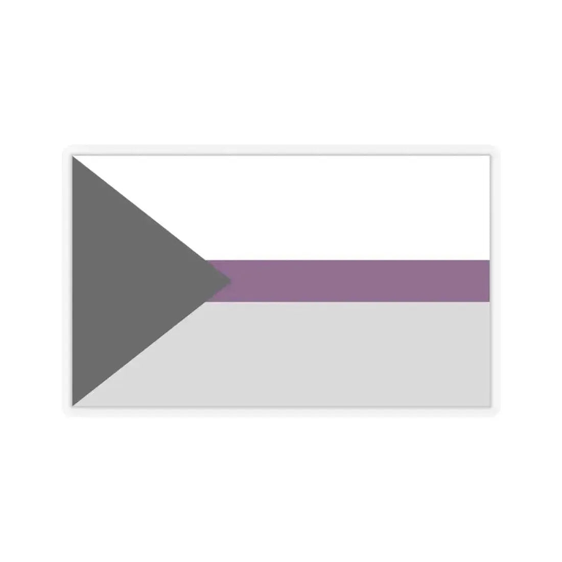 Demisexual Pride Pride Flag - STICKER Vinyl Kiss-Cut Decal 6 Inch Transparent - The Sticker Space