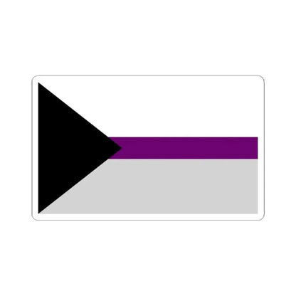 Demisexual Pride Pride Flag - STICKER Vinyl Kiss-Cut Decal 6 Inch White - The Sticker Space