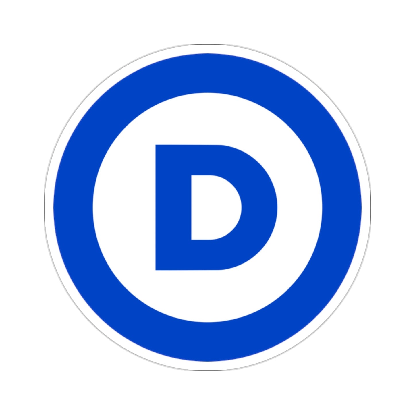 Democratic Party D (United States) STICKER Vinyl Die-Cut Decal-2 Inch-The Sticker Space