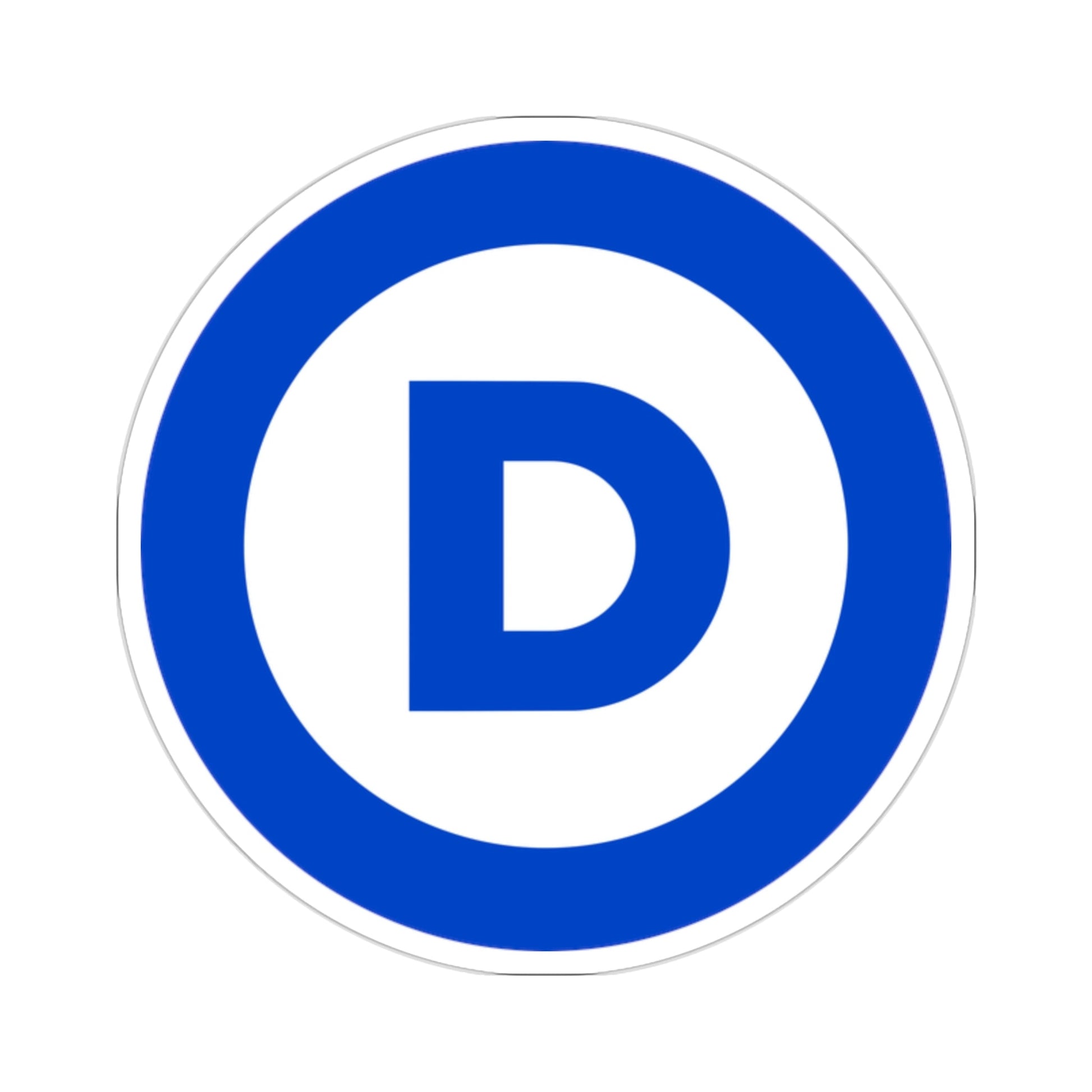 Democratic Party D (United States) STICKER Vinyl Die-Cut Decal-2 Inch-The Sticker Space