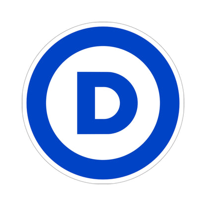 Democratic Party D (United States) STICKER Vinyl Die-Cut Decal-3 Inch-The Sticker Space