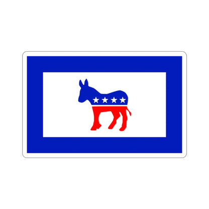 Democratic Party Flag STICKER Vinyl Die-Cut Decal-2 Inch-The Sticker Space