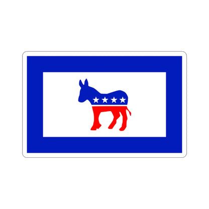 Democratic Party Flag STICKER Vinyl Die-Cut Decal-3 Inch-The Sticker Space