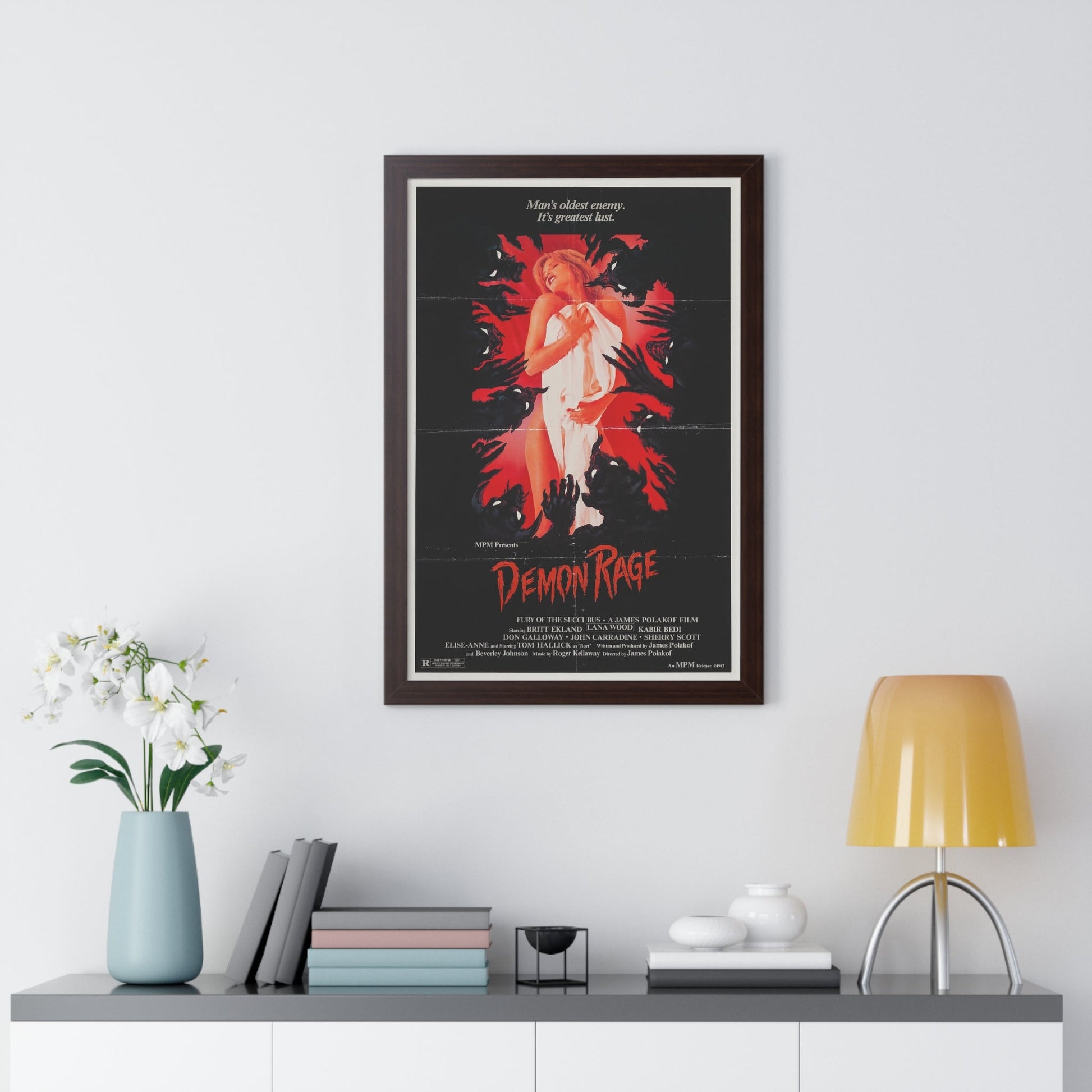 DEMON RAGE (FURY OF THE SUCCUBUS) 1982 - Framed Movie Poster-The Sticker Space