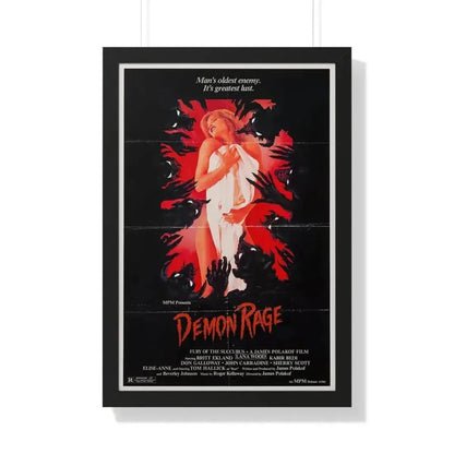 DEMON RAGE (FURY OF THE SUCCUBUS) 1982 - Framed Movie Poster 20" x 30" Black - The Sticker Space