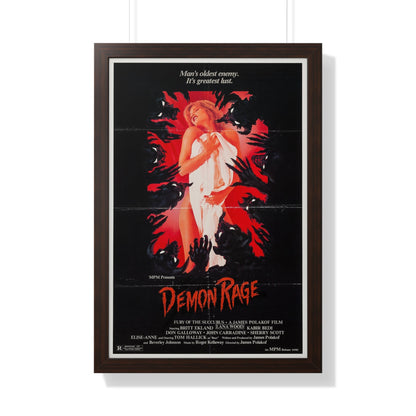 DEMON RAGE (FURY OF THE SUCCUBUS) 1982 - Framed Movie Poster-20" x 30"-The Sticker Space