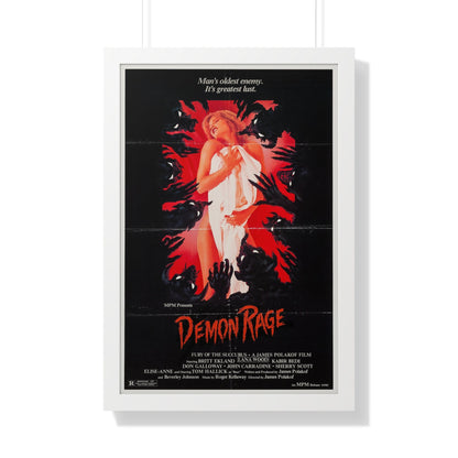 DEMON RAGE (FURY OF THE SUCCUBUS) 1982 - Framed Movie Poster-20" x 30"-The Sticker Space