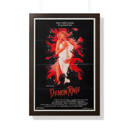 DEMON RAGE (FURY OF THE SUCCUBUS) 1982 - Framed Movie Poster - The Sticker Space