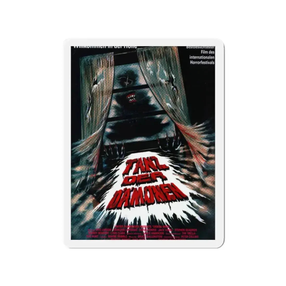 DEMON WIND (GERMAN) 1990 Movie Poster - Refrigerator Magnet 2 Inch - The Sticker Space