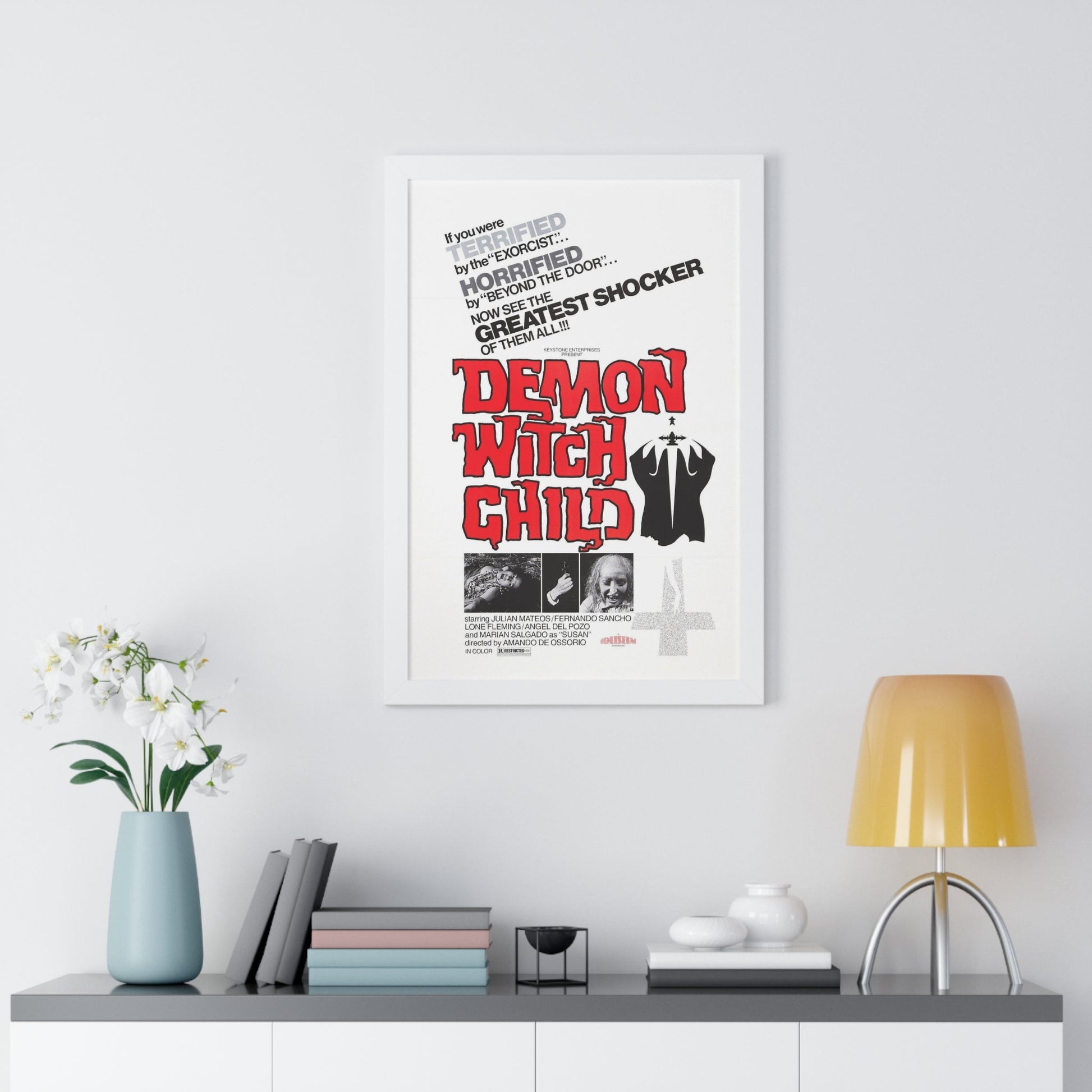 DEMON WITCH CHILD (THE POSSESSED) 1975 - Framed Movie Poster-The Sticker Space