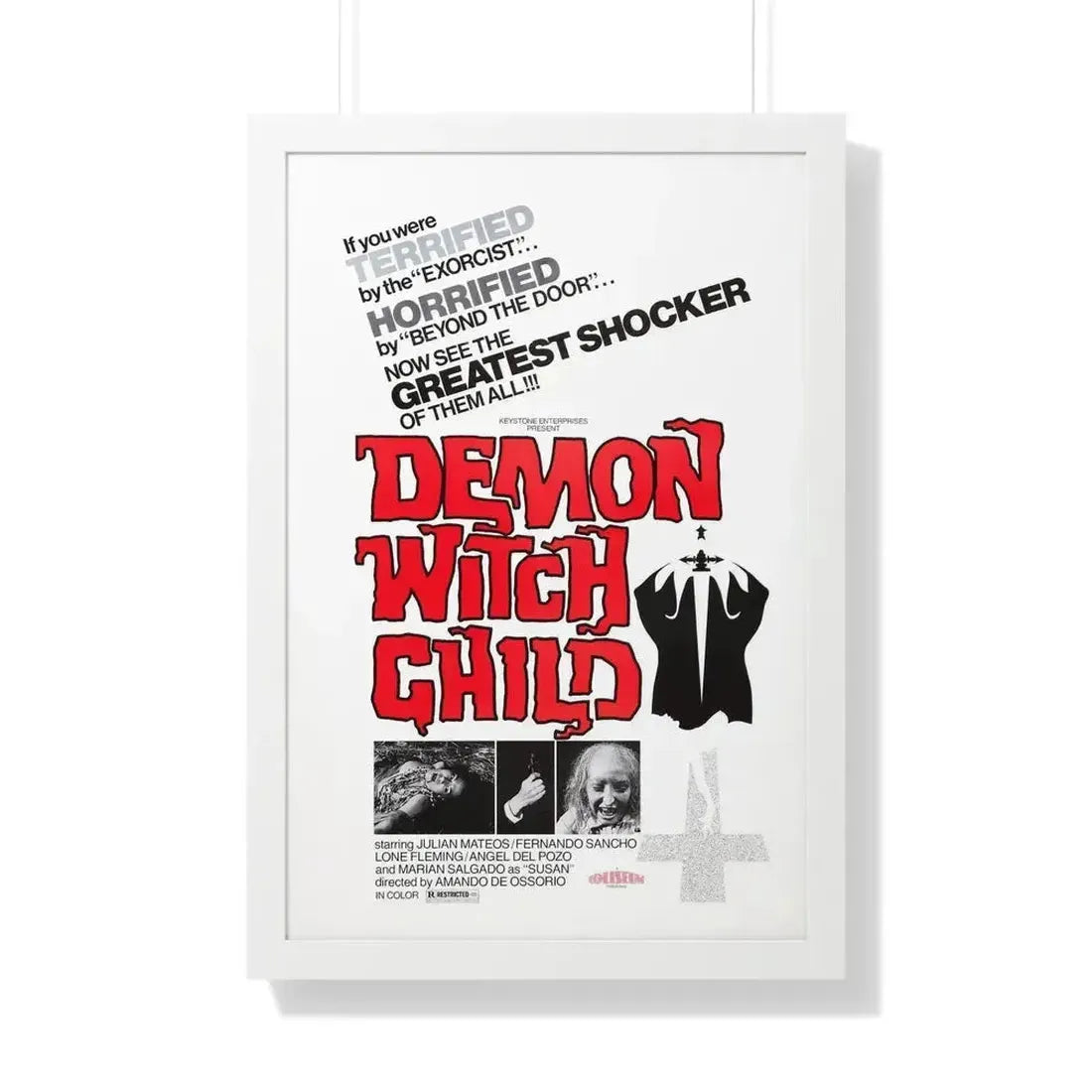 DEMON WITCH CHILD (THE POSSESSED) 1975 - Framed Movie Poster - The Sticker Space