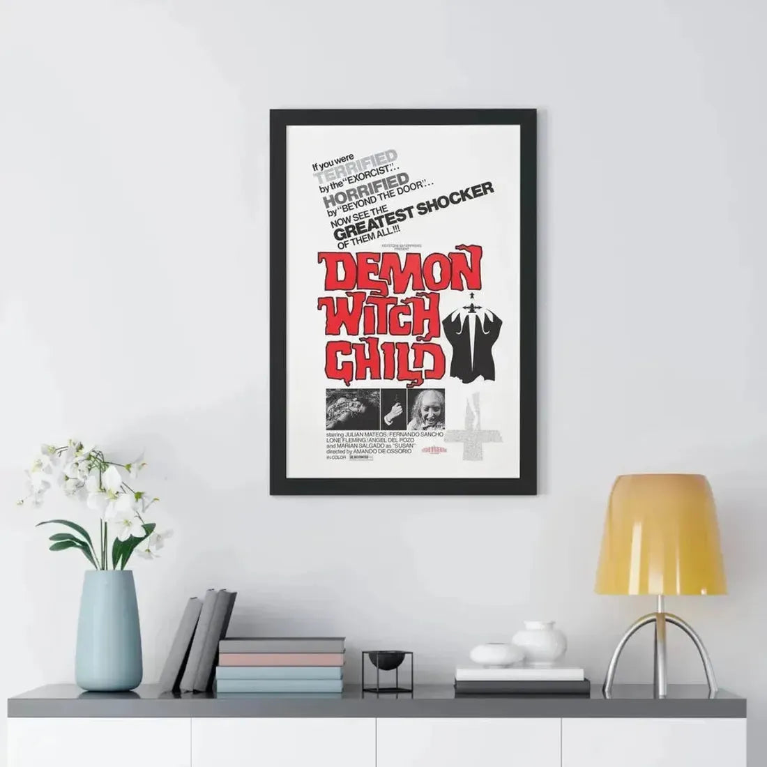 DEMON WITCH CHILD (THE POSSESSED) 1975 - Framed Movie Poster - The Sticker Space