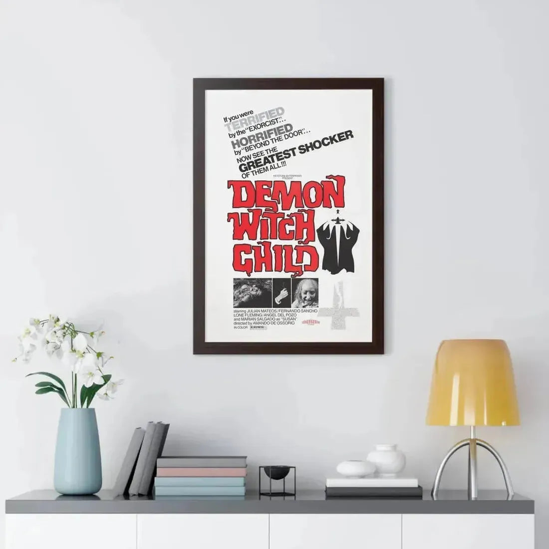 DEMON WITCH CHILD (THE POSSESSED) 1975 - Framed Movie Poster - The Sticker Space