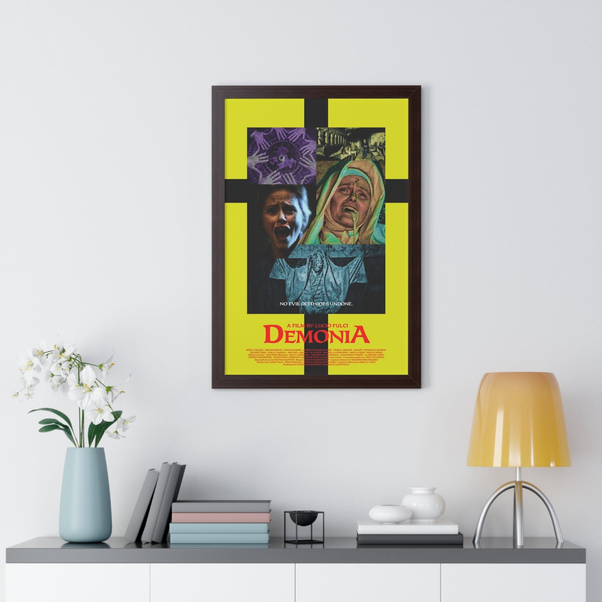 DEMONIA 1990 - Framed Movie Poster-The Sticker Space