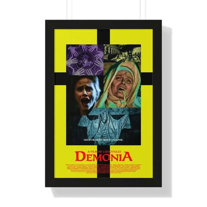 DEMONIA 1990 - Framed Movie Poster 16″ x 24″ Black - The Sticker Space