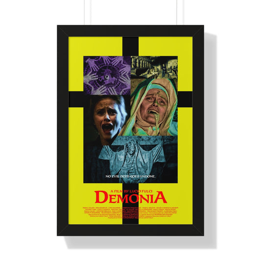 DEMONIA 1990 - Framed Movie Poster-16″ x 24″-The Sticker Space