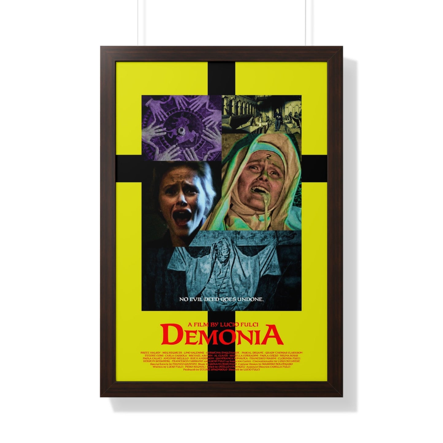 DEMONIA 1990 - Framed Movie Poster-20" x 30"-The Sticker Space