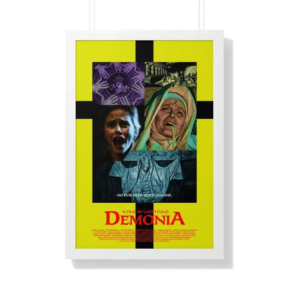 DEMONIA 1990 - Framed Movie Poster 20" x 30" White - The Sticker Space