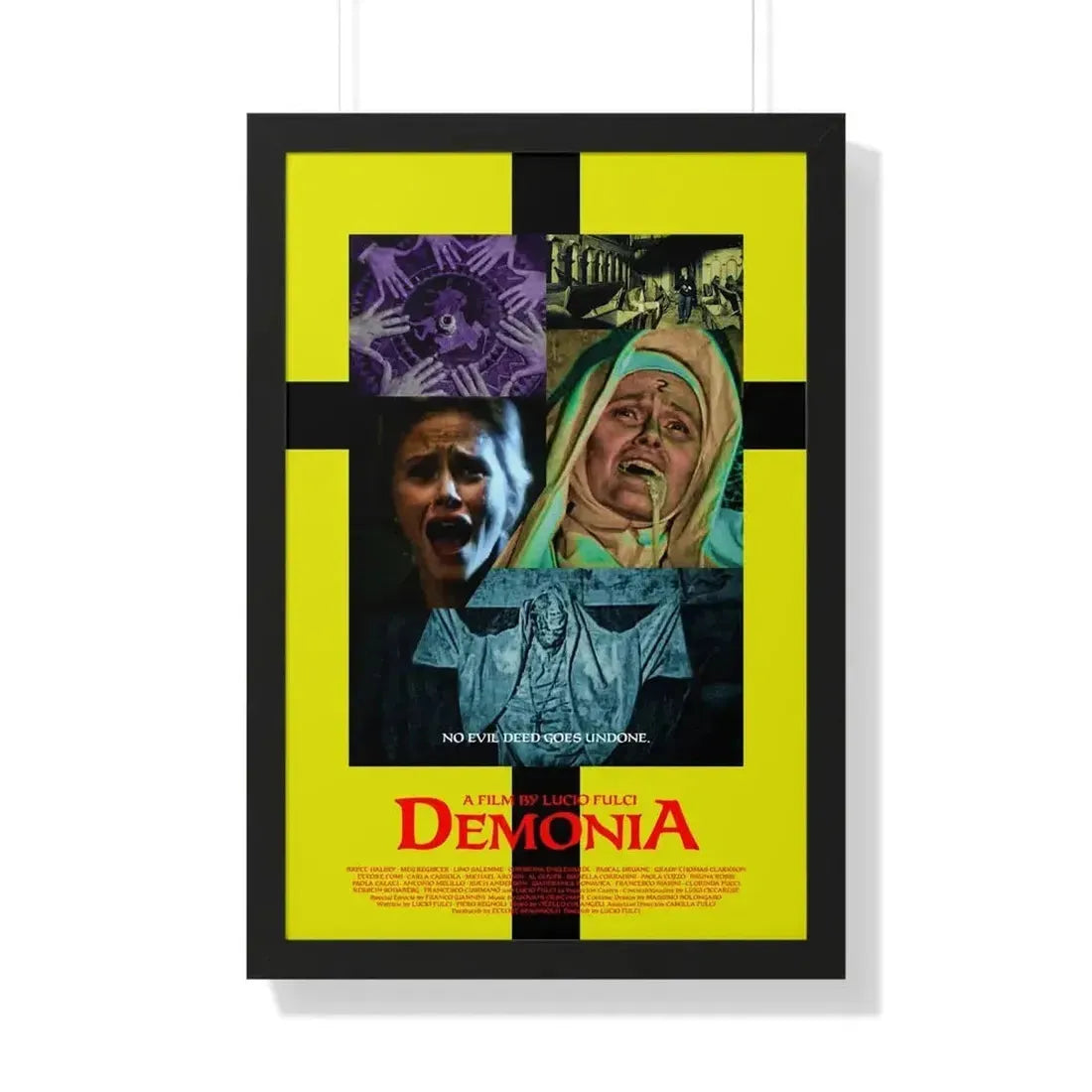 DEMONIA 1990 - Framed Movie Poster - The Sticker Space