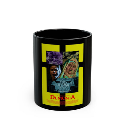 DEMONIA 1990 Movie Poster - Black Coffee Mug-11oz-The Sticker Space