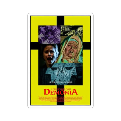 DEMONIA 1990 Movie Poster - STICKER Vinyl Kiss-Cut Decal 3 Inch White - The Sticker Space
