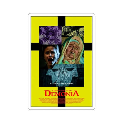 DEMONIA 1990 Movie Poster - STICKER Vinyl Kiss-Cut Decal 4 Inch White - The Sticker Space
