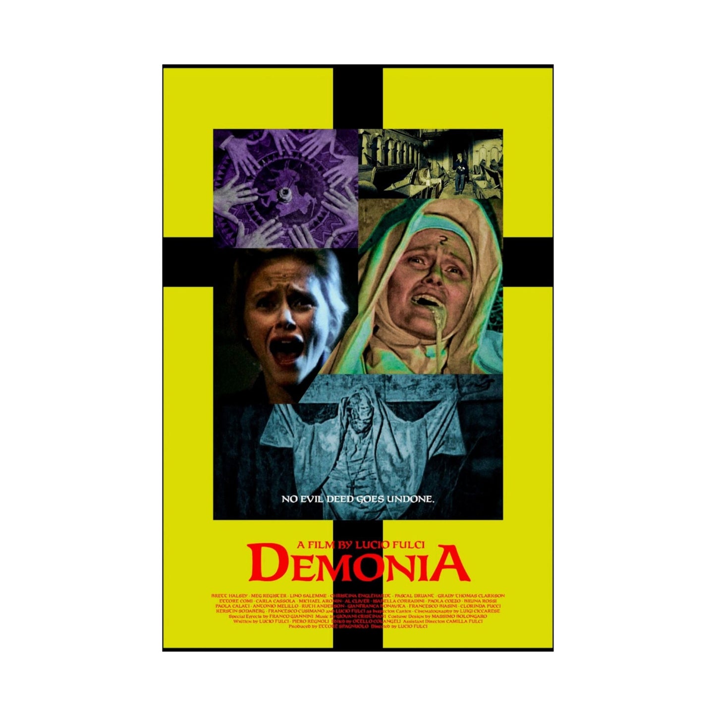 DEMONIA 1990 - Paper Movie Poster-The Sticker Space