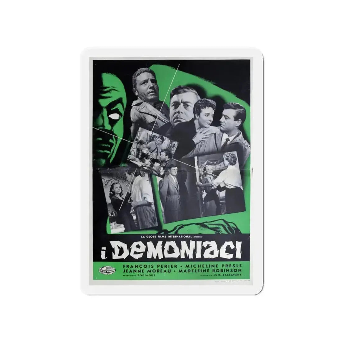 DEMONIAC 1957 Movie Poster - Refrigerator Magnet 4 Inch - The Sticker Space