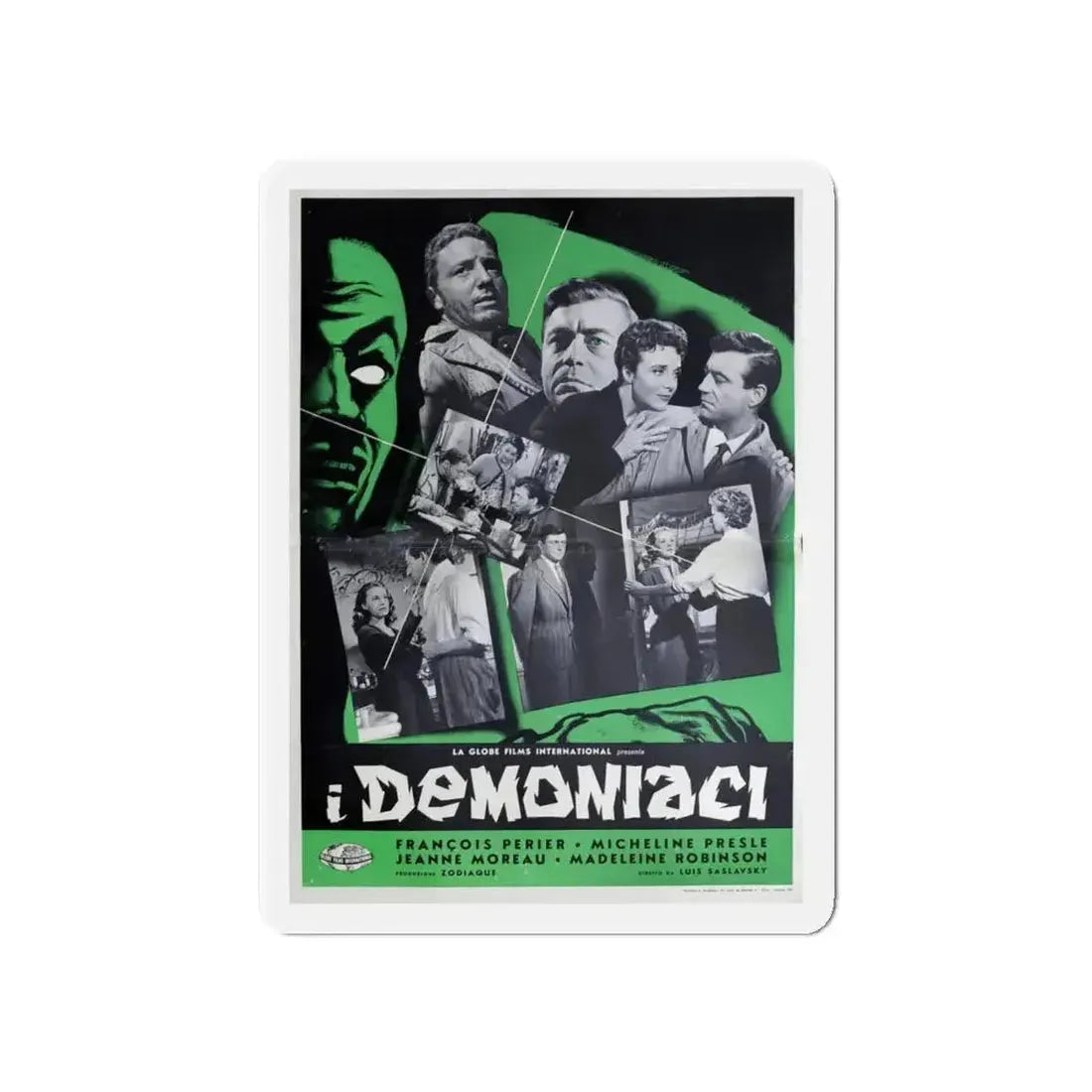DEMONIAC 1957 Movie Poster - Refrigerator Magnet - The Sticker Space