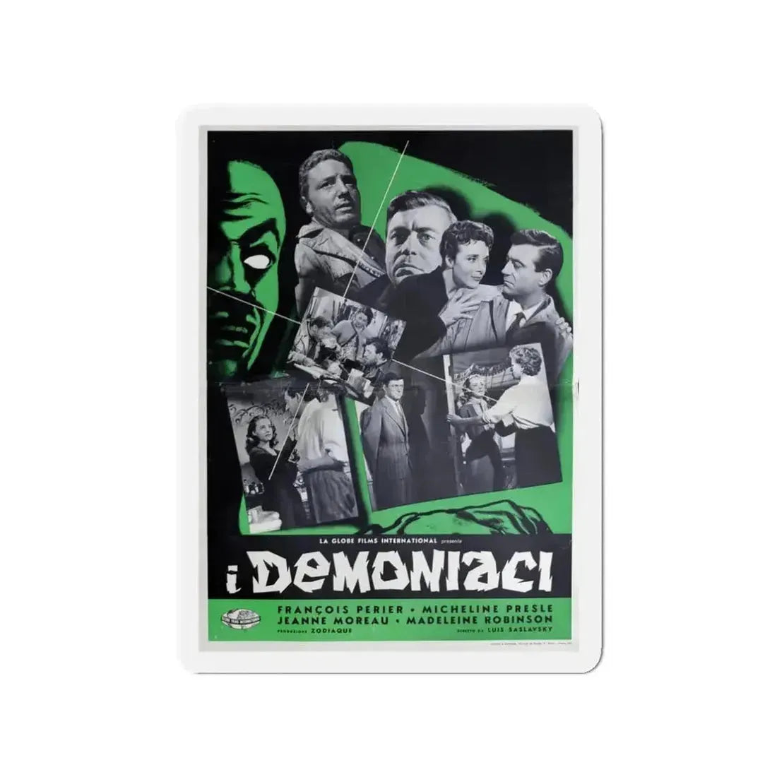 DEMONIAC 1957 Movie Poster - Refrigerator Magnet - The Sticker Space