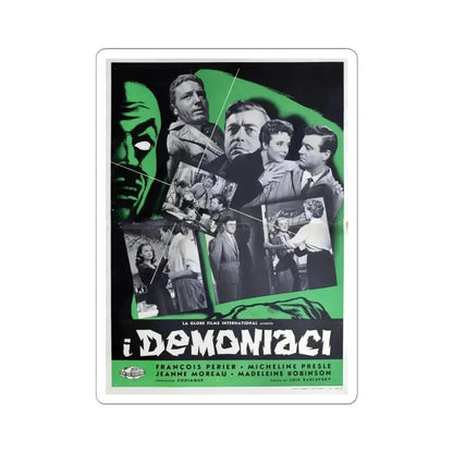 DEMONIAC 1957 Movie Poster - STICKER Vinyl Kiss-Cut Decal 4 Inch White - The Sticker Space