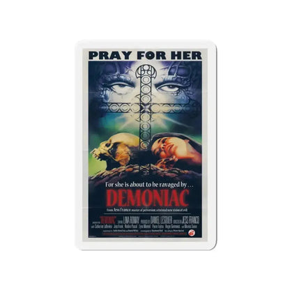 DEMONIAC 1975 Movie Poster - Refrigerator Magnet - The Sticker Space