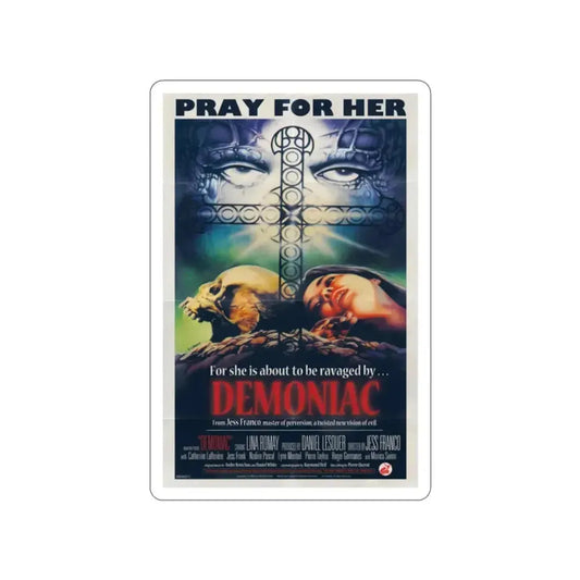 DEMONIAC 1975 Movie Poster STICKER Vinyl Die-Cut Decal 2 Inch - The Sticker Space