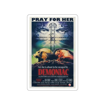 DEMONIAC 1975 Movie Poster STICKER Vinyl Die-Cut Decal - The Sticker Space