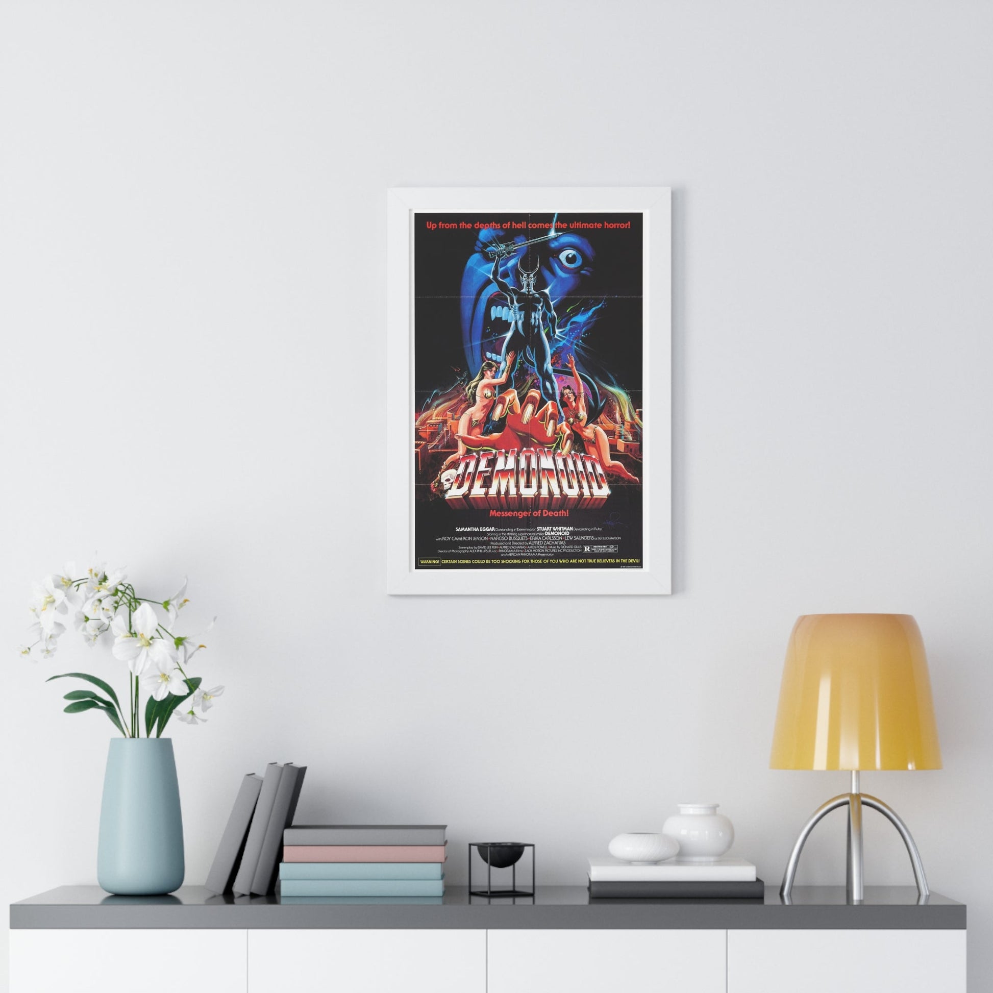 DEMONOID 1981 - Framed Movie Poster-The Sticker Space