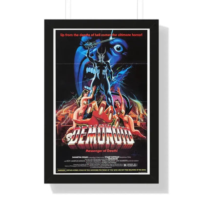 DEMONOID 1981 - Framed Movie Poster 16″ x 24″ Black - The Sticker Space