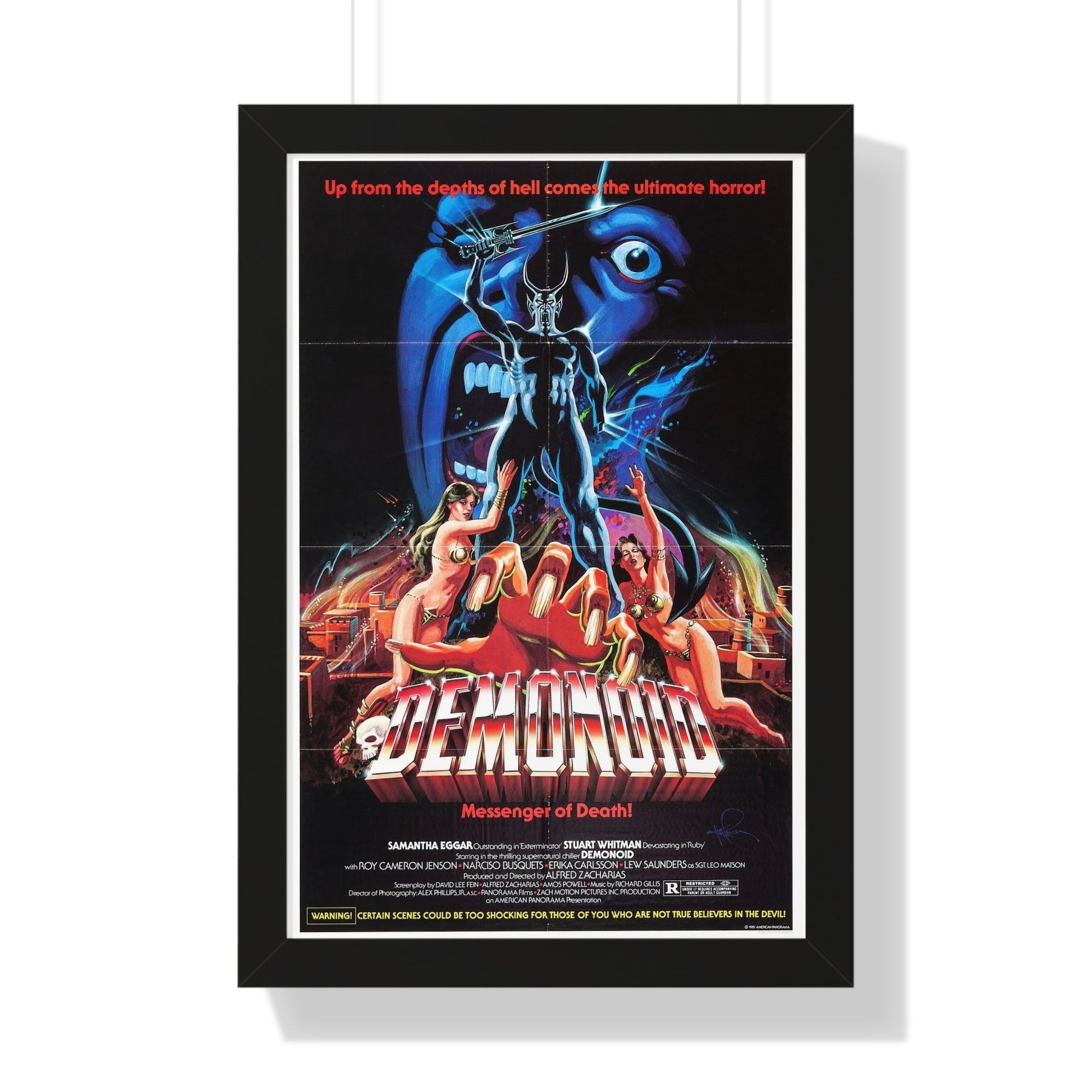 DEMONOID 1981 - Framed Movie Poster-16″ x 24″-The Sticker Space