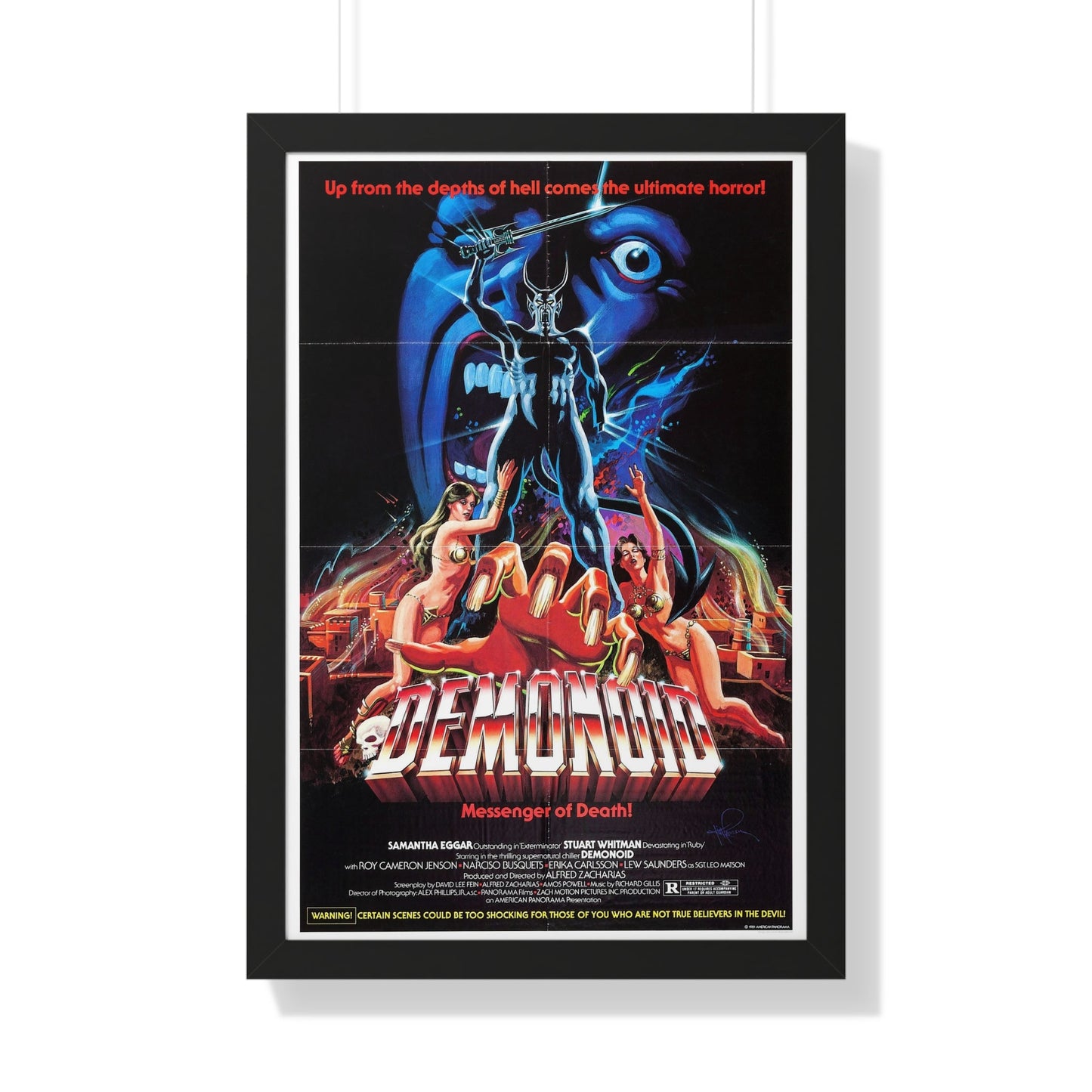 DEMONOID 1981 - Framed Movie Poster-20" x 30"-The Sticker Space