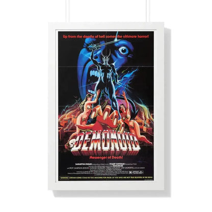 DEMONOID 1981 - Framed Movie Poster 20" x 30" White - The Sticker Space